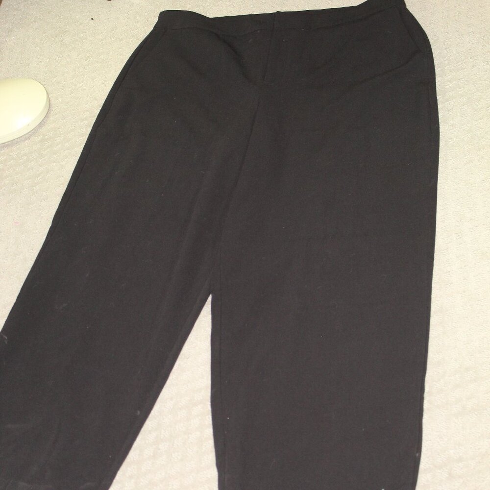Eloquii Women's Sz 18 Black Wide Leg Dress Pants EUC!